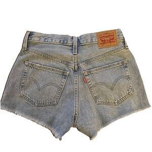 Levi's Women's 501 Light Blue Denim Cutoff Shorts
